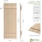 Ekena Millwork Rustic Three Board Joined Board-n-Batten Sandblasted Faux Wood Shutters, 16 1/2W x 62H, PR SHUBJS16X62SDPR - alternate 6